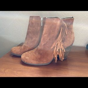 Vince Camuto fringe bootie